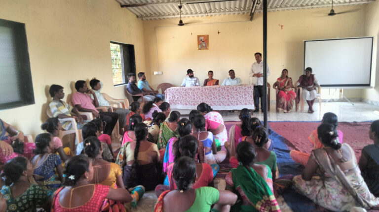 Gramsabha meeting during project villages selection process