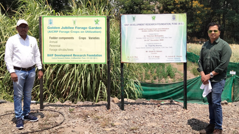 Visit to BAIF Urulikanchan to study the Fodder Development Initiative to support farmers